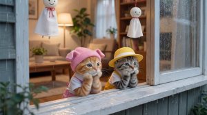 Двое очаровательных котят скучают по маме-кошке