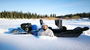ЭТО САМЫЙ ПРОХОДИМЫЙ СНЕГОХОД В ЛЕСУ / МОТОТОЛКАЧ АЛЬБАТРОС В ДЕЛЕ / ОХОТА НА КУРОПАТКУ С АТА НЕО Х