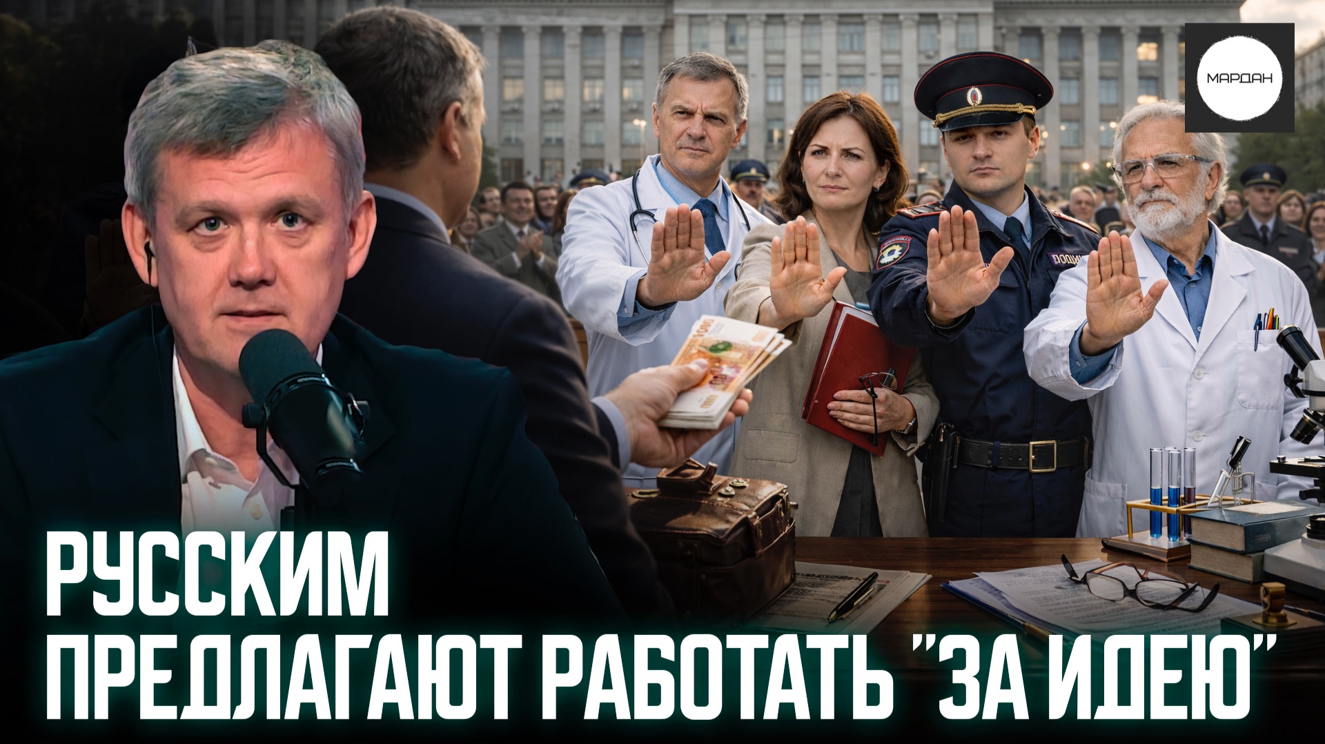 РУССКИМ ПРЕДЛАГАЮТ РАБОТАТЬ "ЗА ИДЕЮ" смотреть онлайн