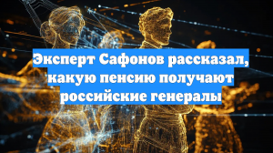 Эксперт Сафонов рассказал, какую пенсию получают российские генералы