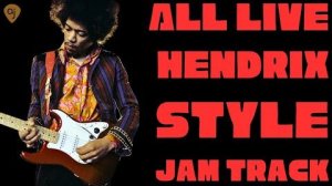 ALL LIVE JIMI Hendrix Style Backing Track with a Massive Build (key of A Minor)