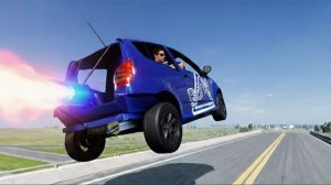 BeamNG Drive - Эпичные высокоскоростные прыжки на автомобилях
