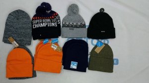 41804 Шапки микс брендов сток, 1пак, hats mix оптом