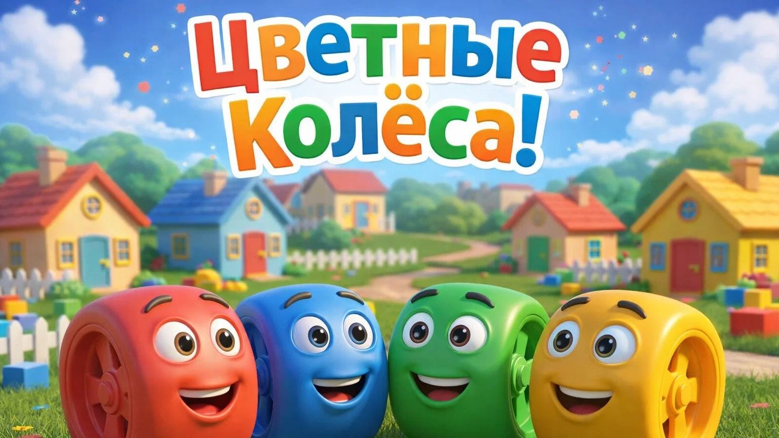 Цветные колёса в городе | Мультики для детей | МУЛЬТЯХА ТВ