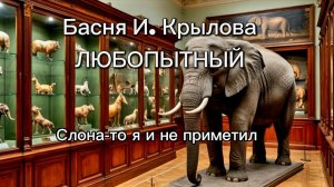 Басня И. Крылова - Любопытный. Слона-то я и не приметил! Мультфильм. Русская культура