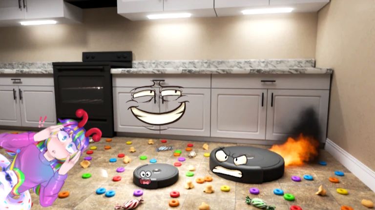 ПАПА СТАЛ ПЫЛЕСОСОМ-МОНСТРОМ! Я СПАСАЮСЬ в СИМУЛЯТОРЕ ОБЖОРСТВА ROBLOX смотреть онлайн