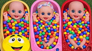 4-Минутное увлекательное видео, в котором смешиваем Funny Candy ASMR и макияж в 3-х ваннах