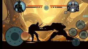 прохожу титана снова и я победил 1 раунд игра Шедоу Файт 2