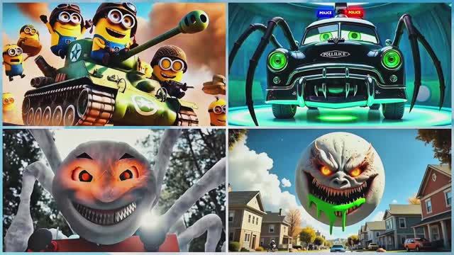 МУЛЬТИКИ В БОЮ: МИНЬОН‑ТАНК vs ШЕРИФ‑ПОЖИРАТЕЛЬ vs ЧУ‑ЧУ ЧАРЛЬЗ и ЛУННОЕ ЧУДИЩЕ! смотреть онлайн