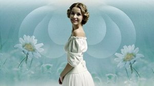 Дама ромашки анимация