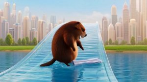 "Бобёр построил мост, но забыл про гравитацию 😵"