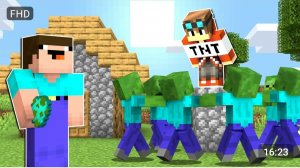 НУБ ЗАТРОЛИЛ ГРИФЕРА ТОЛПОЙ ЗОМБИ В МАЙНКРАФТ ! НУБИК В ГОРОДЕ И ТРОЛЛИНГ ЛОВУШКА В MINECRAFT