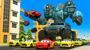 Машинки летают и прыгают! Развивающие мультики Машины помощники. Мультфильмы про машинки