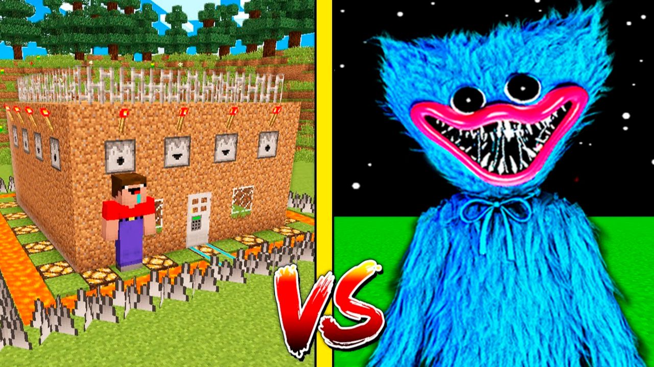 ХАГГИ ВАГГИ ПРОТИВ САМЫЙ ЗАЩИЩЕННЫЙ ДОМ! НУБ И ДЕВУШКА ПРО В МАЙНКРАФТ смотреть онлайн