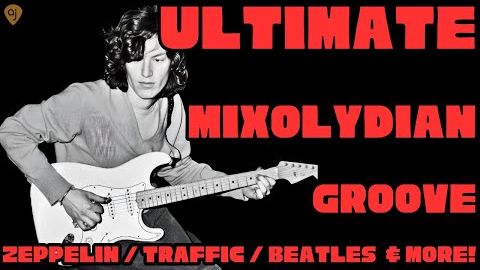 🎸 All-Live Mixolydian Blues Rock Jam Track •  Guitar Backing Track