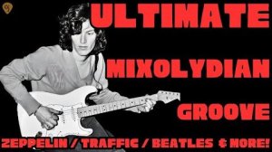 🎸 All-Live Mixolydian Blues Rock Jam Track •  Guitar Backing Track