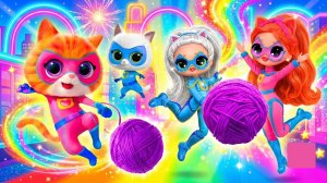 Супер Китис: Джини и Битси сестры растут вместе! 32 лайфхака для Кукол ЛОЛ ОМГ!