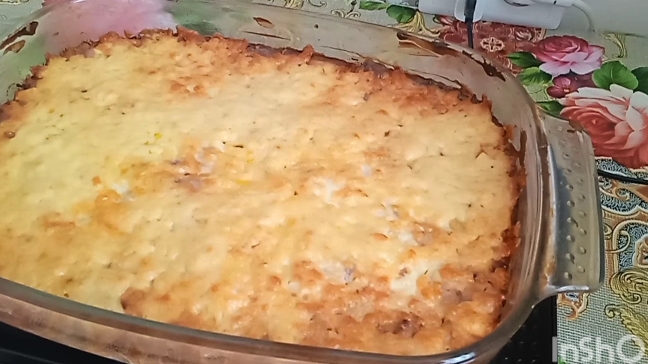 ЗАПЕКАНКА ИЗ КАБАЧКОВ И ФАРША