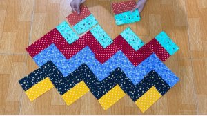 Эффектный лоскутный узор! Используем стандартные полосы или наборы для создания безупречного квилта