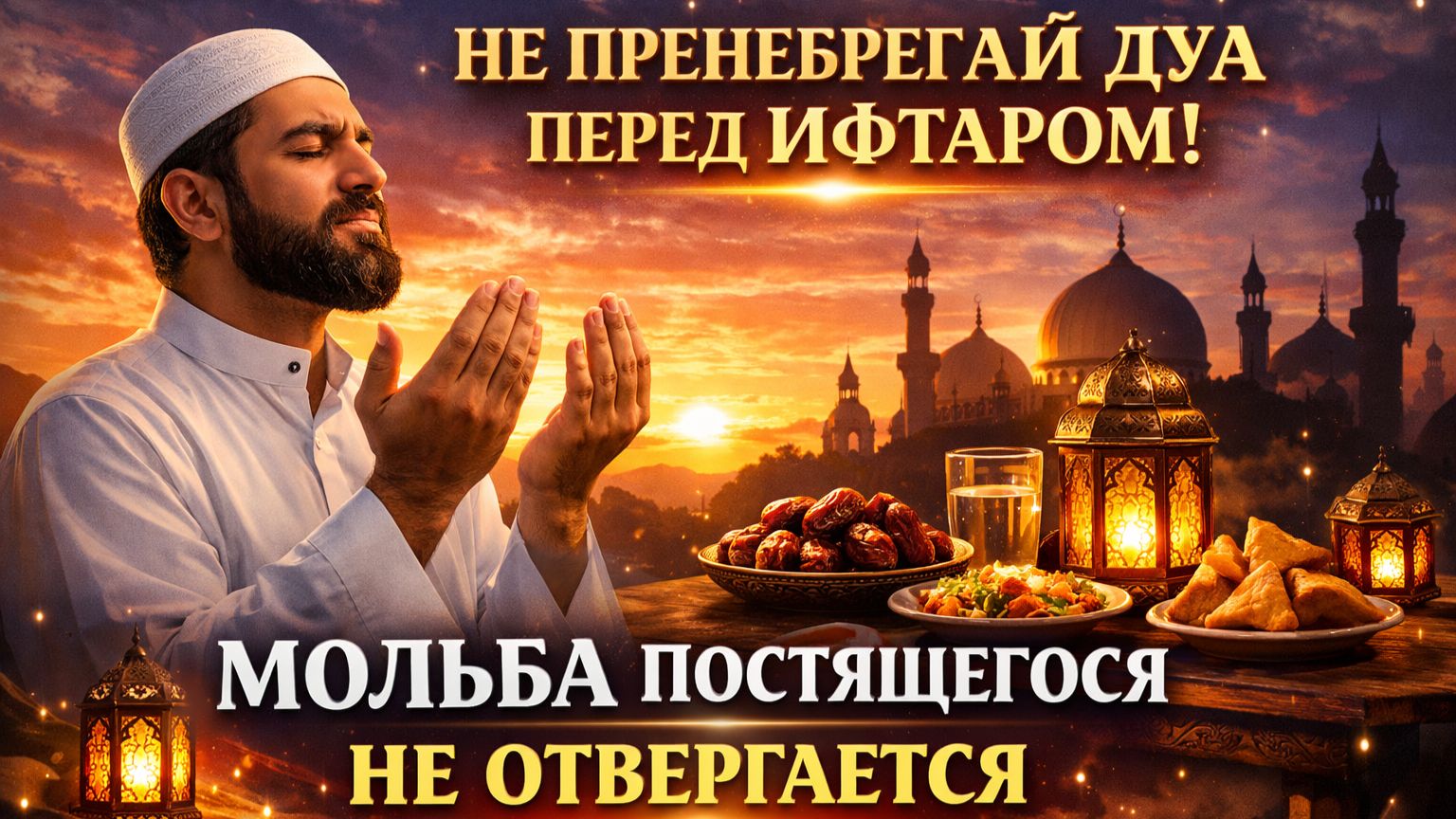 Не пренебрегай дуа перед ифтаром: мольба постящегося не отвергается