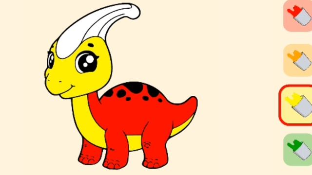 РАСКРАСКА. ДИНОЗАВРЫ. смотреть онлайн