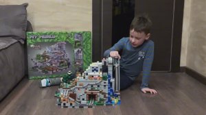 Играем в LEGO Горная пещера  #minecraft