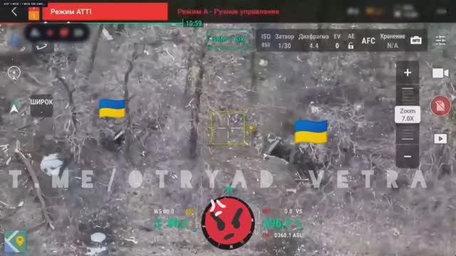 Наши операторы FPV продолжают работу по уничтожению противника