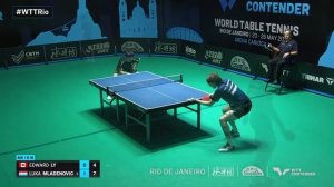 Настольный теннис. Игра антиспином.