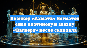 Военкор «Ахмата» Негматов снял платиновую звезду «Вагнера» после скандала