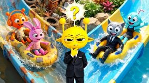 СПРУНКИ КАКОЙ АКВАПАРК КРУЧЕ?— у Орена или Грея?  Мультяшная жизнь Спрунки РЕАКЦИЯ