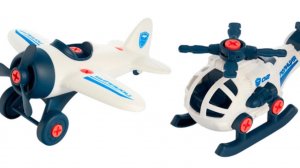 Игрушки с красно белого конструктор самолёт для мальчиков и для девочек like Nastya лунтик