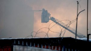 Из-за падения обломков БПЛА произошло возгорание промзоны в Альметьевске