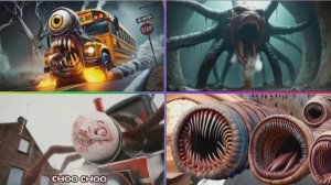 АВТОБУС‑ПОЖИРАТЕЛЬ vs ЧЕРВЬ‑РАЗРУШИТЕЛЬ vs ЧУ‑ЧУ ЧАРЛЬЗ vs ЗВЁЗДНЫЙ ОБЖОРА! 🚌