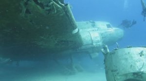 Дайвинг в Турции к затонувшему самолету Diving Turkey Kas american cargo plane