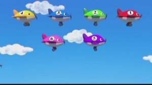 Десять самолётиков. Мультик развивашка.