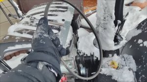 Замена ремня шнека снегоочистителя HUTER на примере SGC 4800(B)