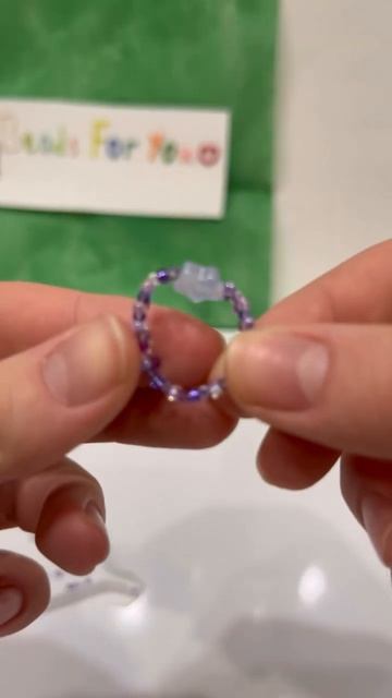 Делаю кольцо на заказ 🩷 #бисероплетение #бисер #кольцо #ручнаяработа