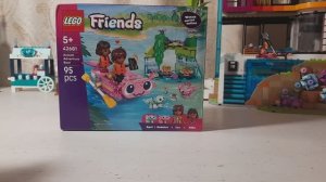 Распаковка и сборка набора лего френдс Лодка для приключений с аксалотлем 🪱🐾🌴