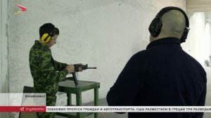 В стрелковом тире ДОСААФ прошел по начальной военной подготовке среди школьников