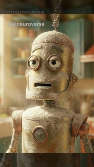 Робот и масленица (мультфильм ИИ)