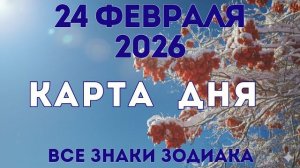 24 февраля 2026/ КАРТА ДНЯ для всех знаков зодиака/ February 24, 2026/ Card of the Day