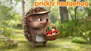 Обучающий мультфильм про колючего ёжика | Prickly hedgehog. Учим английский язык
