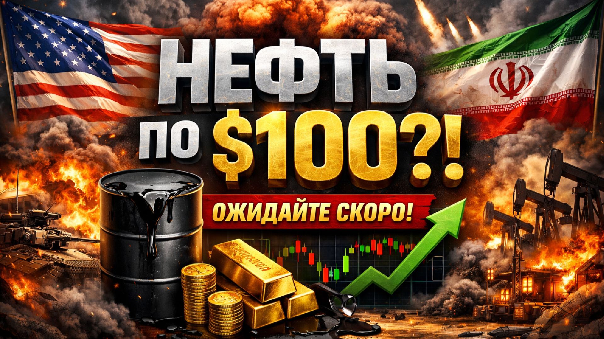 Нефть, Иран, Золото.  Прогноз Биткоина и Теньге #акции #инвестиции #деньги