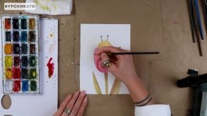 Как нарисовать весеннюю открытку акварелью