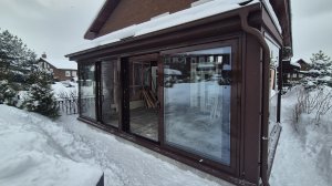 Терраса с понарамным остеклением