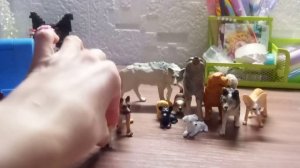 коллекция фигурок собак и волков + Фенек