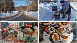 C Праздником, Защитники! Утренняя суета. Окунь на углях. Отмечаем с гостями.