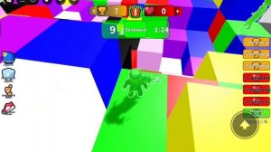 Играю в Спрятать и искать цветной блок.