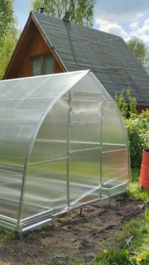 Сборка теплицы капелька