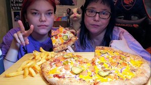 Мукбанг | ДоДо пицца. Бургер пицца, Картошка из печи | Обжор Асмр